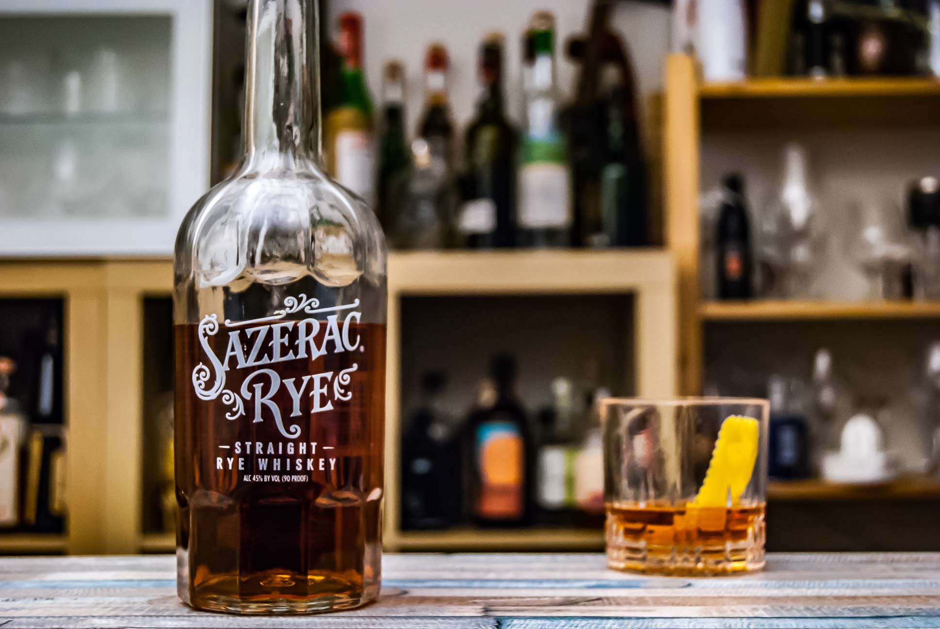 Der Sazrac Rye im Sazerac Cocktail.