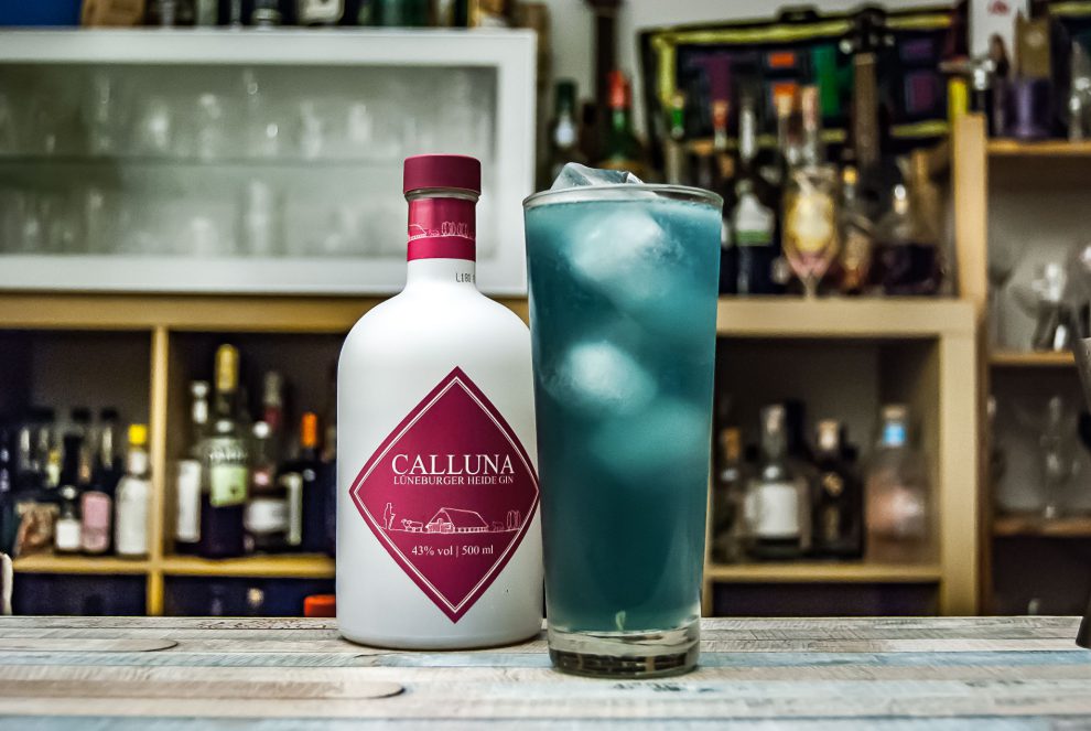 Calluna Gin im Cyan Fizz Cocktail!