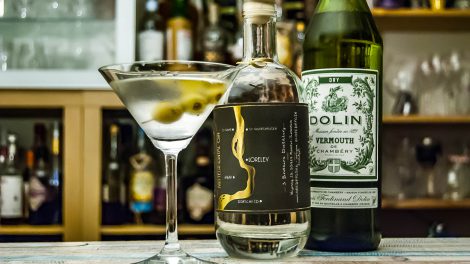 Le Loredry Gin dans un martini avec Dolin Vermouth.
