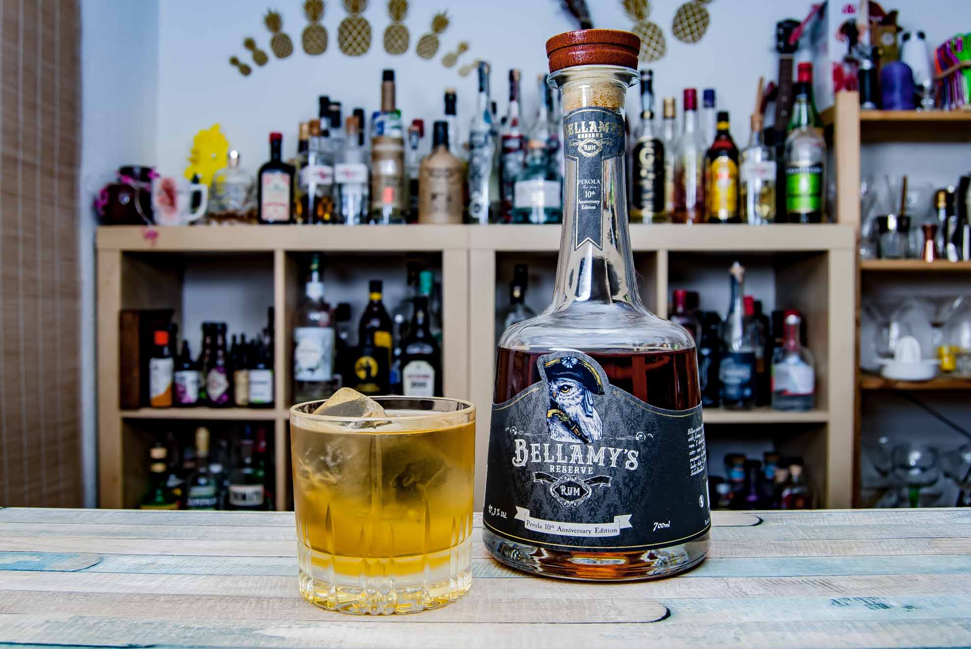 Bellamy's Reserve Rum Perola 10th Anniversary Edition in Pandemonium Cocktail.