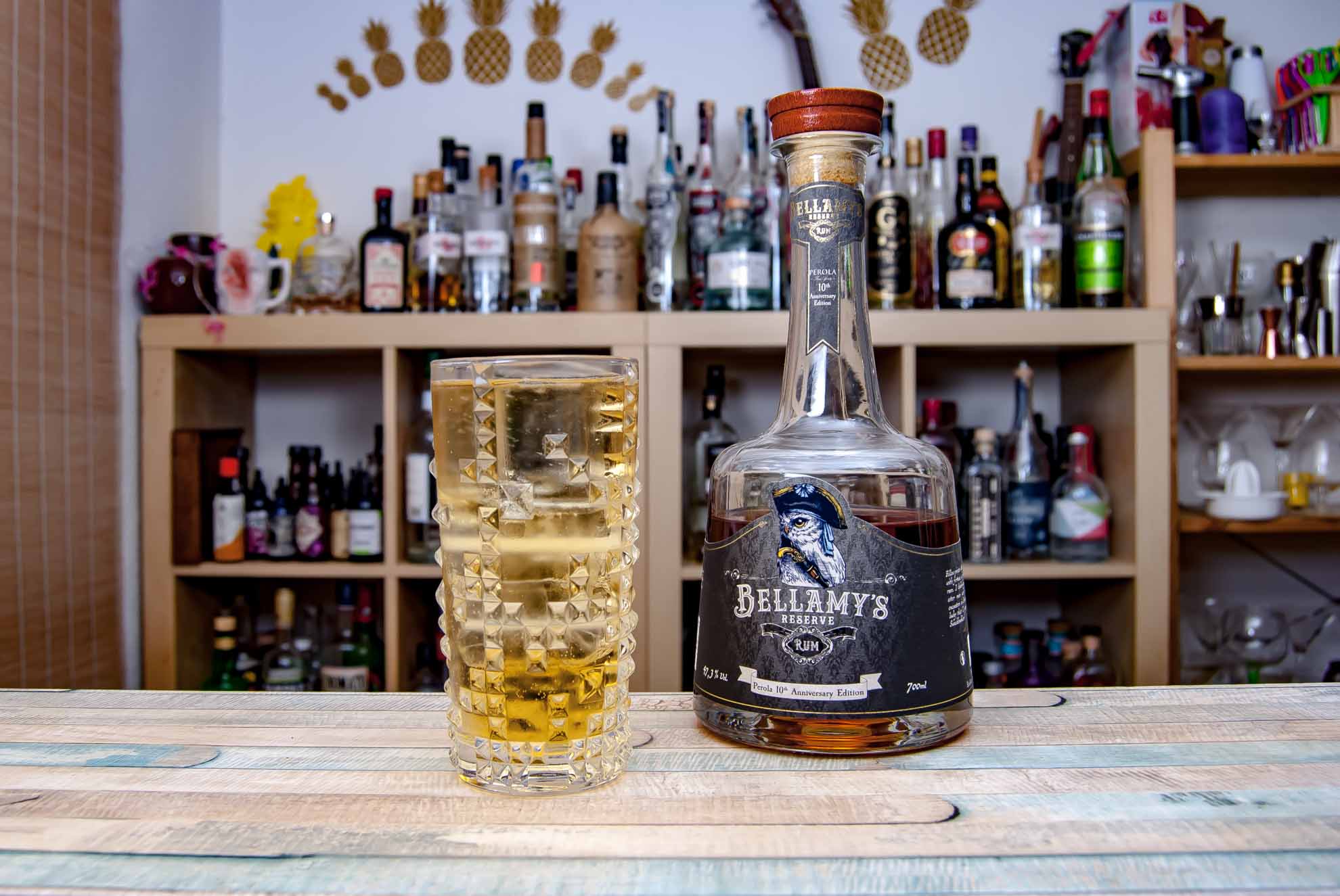 Bellamy’s Reserve Rum Perola 10th Anniversary Edition im Rum & Soda.