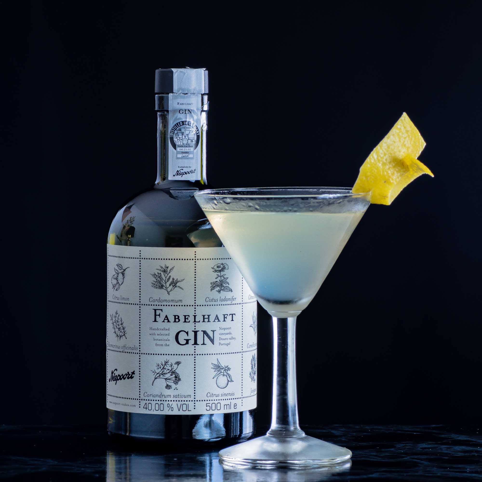 Fabelhaft Gin in einem knackig-frischen Martini.