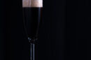 Ein Black Velvet mit Guiness-Bier und Champagner.