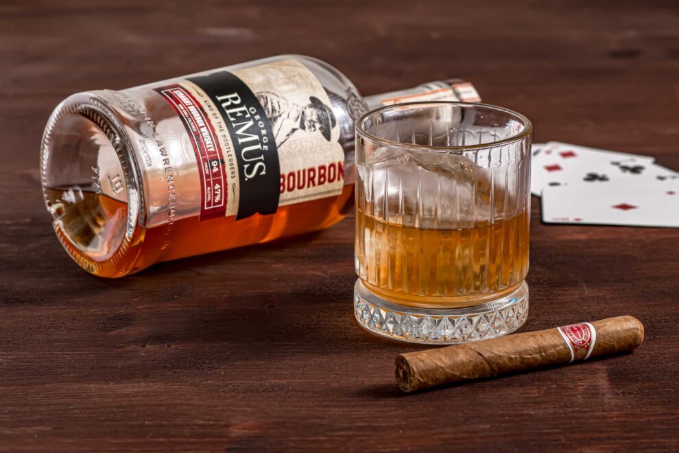 George Remus Straight Bourbon in einem Old Fashioned Cocktail.