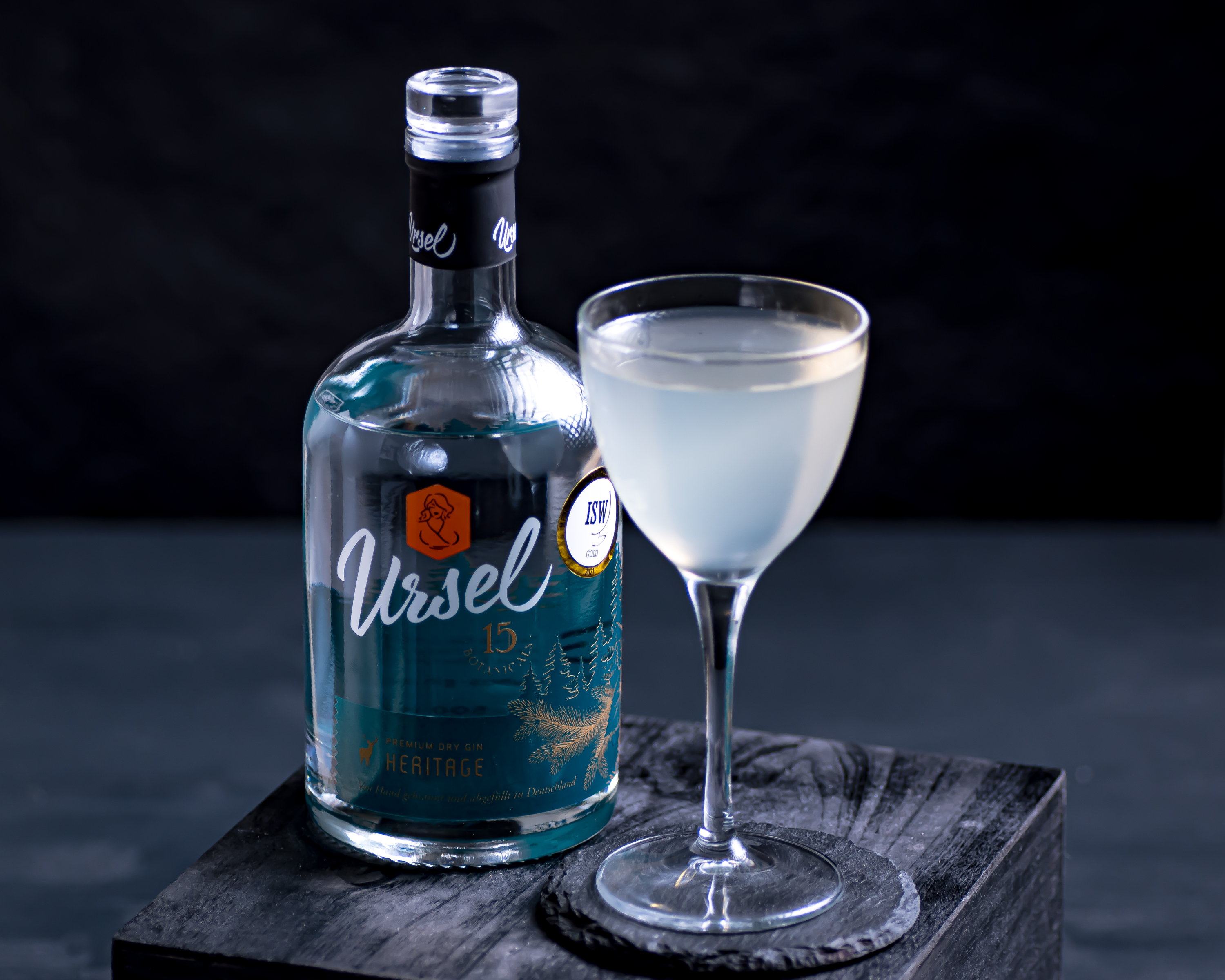 Ursel Heritage Gin im Martini Cocktail.