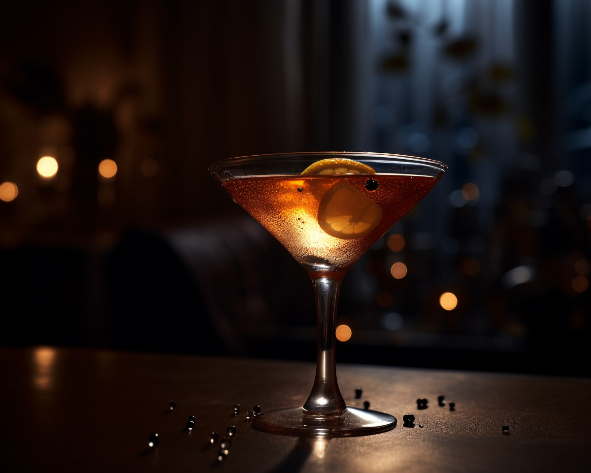Ein Earl Grey Martini Cocktail.