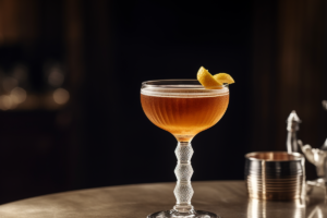 Ein A La Lousiane Cocktail - ein Mix aus Manhattan und Sazerac.