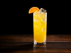 Ein Harvey Wallbanger Cocktail - ein goldgelbes Glas voll most sophisticated Absturz.