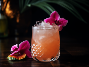 Ein Humuhumunukunukuapua'a Cocktail - große Tiki-Liebe mit Gin statt Rum.