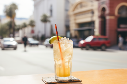 Ein Chilcano Cocktail auf den Straßen von Lima.