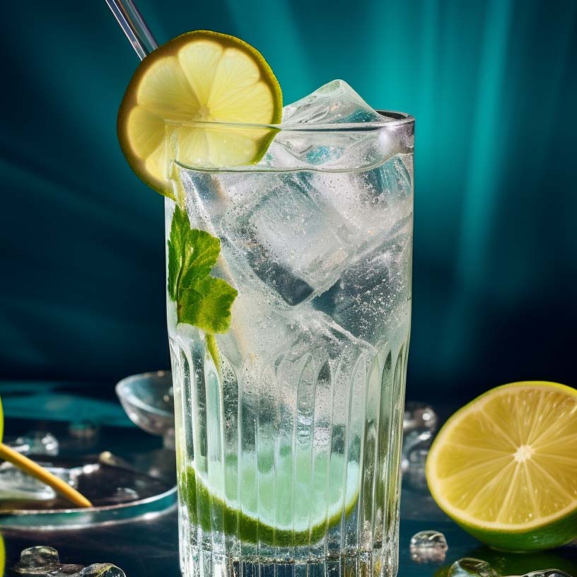 Eine Skinny Bitch, auch bekannt als Vodka Soda aus Vodka und Sodawasser.