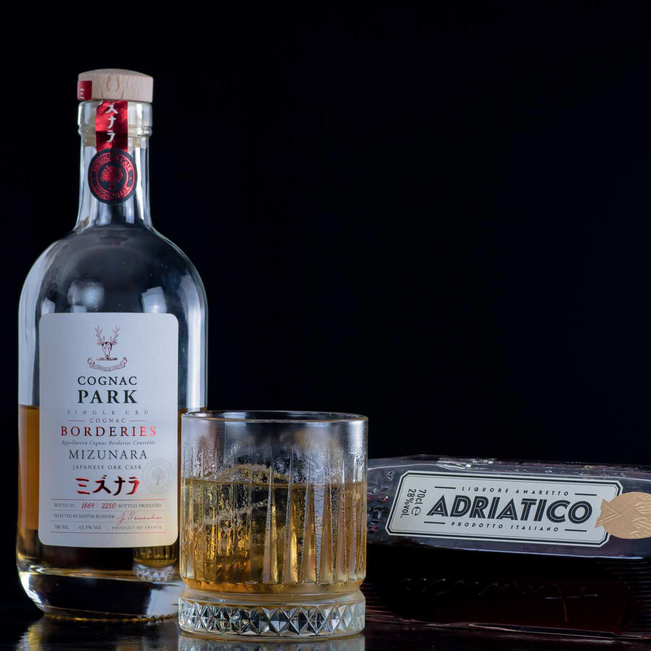 French Connection mit Adriatico Amaretto und Cognac aus dem Mizunara Cask.