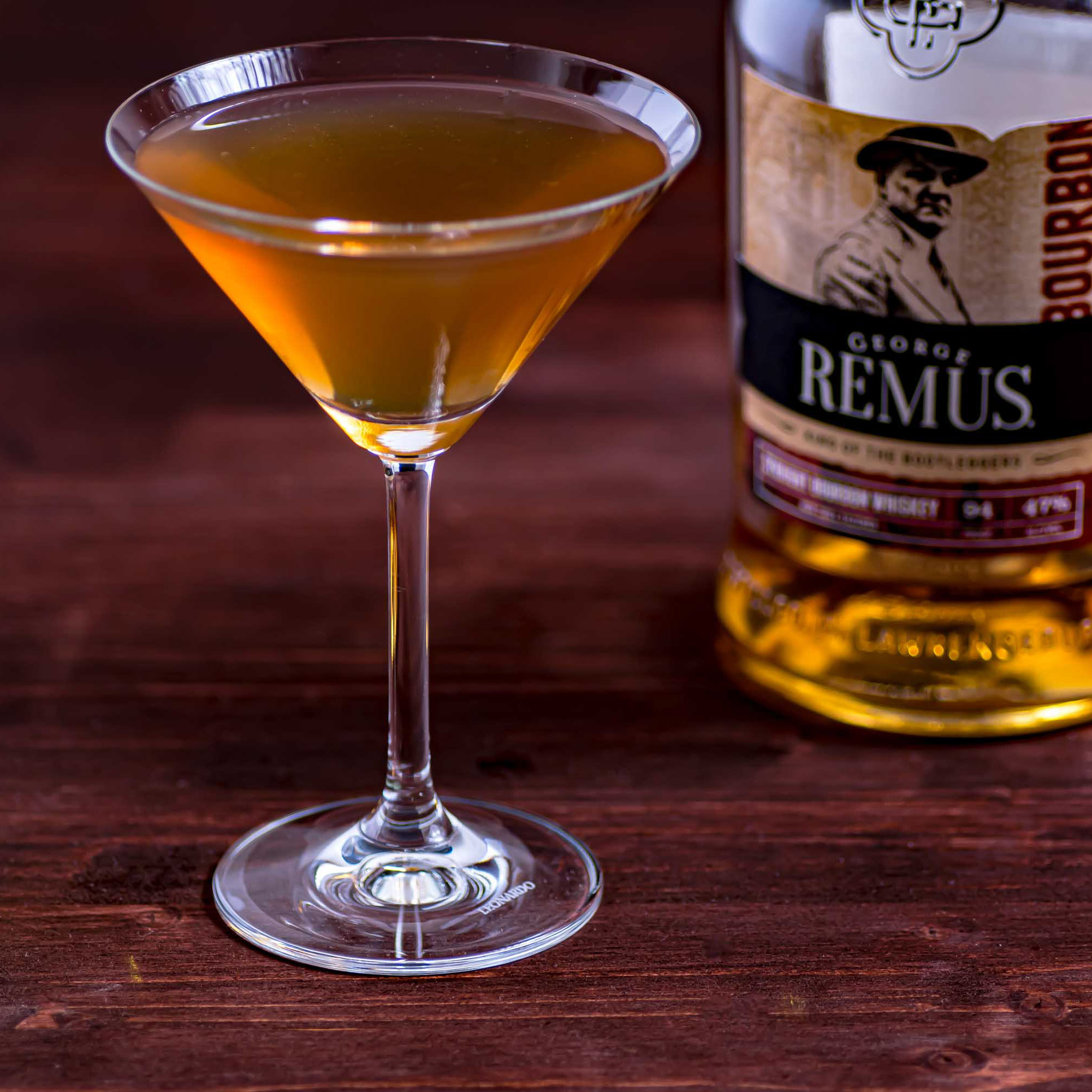 Ein Prohibition Era Manhattan mit George Remus Bourbon Whiskey.