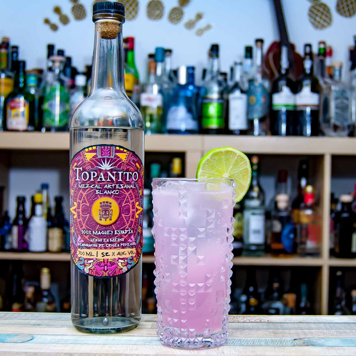 Topanito Mezcal in einer Paloma - funktioniert übrigens auch in der 40-Prozent-Variante hervorragend.