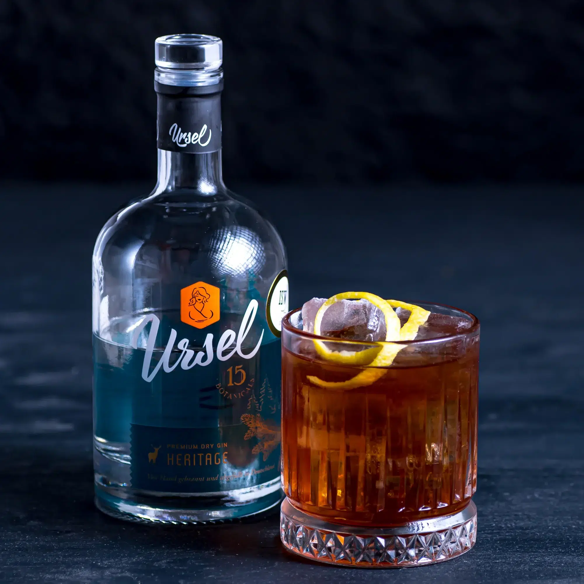 Ursel Heritage Gin in einer Negroni-Variante.