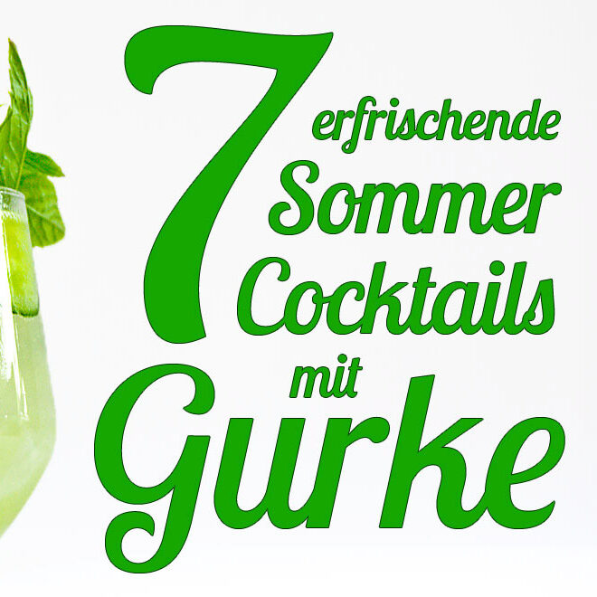 Cocktails mit Gurke sind Erfrischung pur - egal ob als Gurkensaft oder Gurkenschnitz.